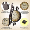 Garden Wall Station Clocks Ornament Double-sided Display Bracket Weatherproof UK