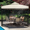 3x3m Gazebo Top Cover Roof 1/2 Tier Canopy Replacement Pavilion Camping·Garden-