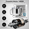 1400W Electric Stand Mixer 6 Adjustable Speed Kitchen Beater w/ Hooks & 7L Bowl