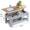 Coffee Table With Storage Lift Top Up Drawer Shelf Wooden Living Room Furniture