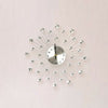 33cm Living Room Diamante Beaded Crystals Jeweled Sunburst Wall Clock Home Decor