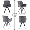 360° Swivel Accent Chair Velvet Upholstered Armchair Dining Chairs Desk Chair NS