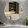 Wall Mirror 16'' Round Self Adhesive Stick Bathroom Bedroom Home Vanity Decor