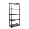 5 Tier Shelving Display Unit Versatile Wall & Pantry Storage Modern Wooden Metal