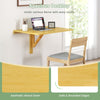 80x60CM Wall-mounted Drop-leaf Table Folding PC Laptop Desk Wooden Kitchen Desk
