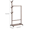 Heavy Duty Clothes Hanging Rail Clothing Coat Stand with Shoe Rack Shelf