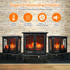 64cm Electric Fireplace Stove Freestanding Electric Stove Heater 1800-2000W