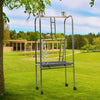 Rolling Metal Bird Play Stand Wooden Perches Ladders Parrot Playground Birds Fun