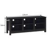 TV Stand for TVs up to 50" 6-Cubby Entertainment Center Media Console Table