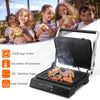 3-in-1 Electric Panini Press Grill 4-Slice Sandwich Maker Non-Stick Coated Plate