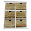 Brambly Cottage Maisonet 6 Drawer Chest - White/Brown