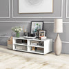 Modern TV Stand for TVs up to 40 Inch Wooden 4 Cubbies Media TV Console Table