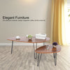 2PCS Stackable Coffee Table Elegant Center Nest Side End Table Furniture