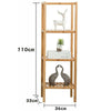 Multiple Layers Natural Bamboo Organizer Rack Storage Household Shelf Stand Unit