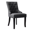 2/4Pcs Modern Dinning Chairs Linen Resturant Tufted Button Kitchen Side Chairs