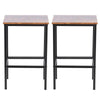 2x Industrial Vintage Bar Stools Chair Retro Kitchen Counter Seat Pub Furniture