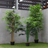Large Artificial Bamboo Green Tree outdoor Tall Plant in Pot Home Office Decor