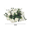 Artificial Rose Hydrangea Flowers Bouquet Leaves Balls Wedding Home Garden Decor
