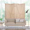 4 Panel Room Divider Wooden Screen Wall Folding Room Partition Separator Privacy