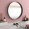 Large Round/Oval/Rectangle Mirror Industrial Style Wall Mounted Bathroom Bedroom