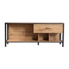 Industrial Wood TV Cabinet TV Stand Entertainment Unit Large Tabletop Storage ZE