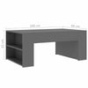 Wooden Coffee Tea Table Modern W/Side Shelf Storage Living Room Home Furniture