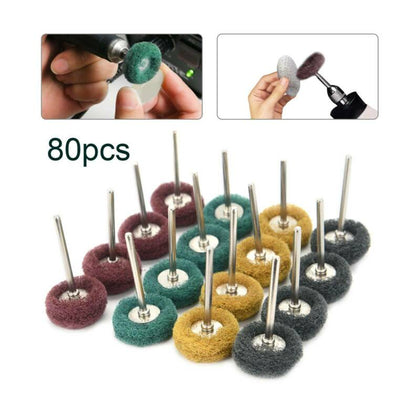 80x For Dremel Scotch Brite Buffing Polishing Wheel 1
