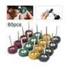 80x For Dremel Scotch Brite Buffing Polishing Wheel 1"25mm Mixed Set Accessories