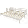 Daybed Wooden 3ft Single Guest Bed Trundle Bed Sofa Bed Frame Solid Pine White