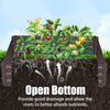 Galvanized Steel Raised Garden Bed Metal Patio Backyard Flower Vegetable Planter