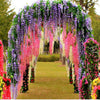 1/3/12/24pcs Artificial Wisteria Flower Garland Vine Wedding Party Hanging Decor