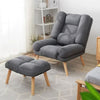 Orthopedic Recliner Armchair Fireside Relax Sleeper Sofa Chair and Footstool Set
