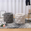 Round Vanity Stool Dressing Table Stool Living Room Velvet Footstools