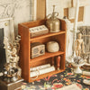 Small Desktop Wooden Storage Unit Jewellery Trinket Box Cabinet Display Shelves