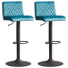 1/2/4X Bar Stools Gas Lift Stools Velvet Breakfast Kitchen Cafe Pub Swivel Chair