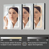 LED Illuminated Bathroom Mirror Cabinet Anti-fog with Sensor Touch 2 Usb 2 Jack