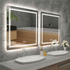 800x800mm Splendent Cube LED Bathroom Mirror with Lights | IP65| Demister| Touch