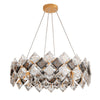 Diamond Crystal Chandelier Large Pendant Ceiling Light Duplex House Living Room