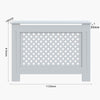 Radiator Cover White Unfinished Modern Traditional Wood Grill Cabinet Shelf MDF