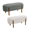 Sherpa End Of Bed Bench Stool Chair Modern Boucle Upholstered Bedroom Footstool