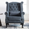 CHESTERFIELD CLASSIC BUTTONED WING BACK FIRESIDE ARMCHAIR SOFA QUEEN ANNE CHAIR