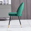 Dining Table & Chairs Set 4/6 Velvet Fabric Padded Seat Kitchen Furniture