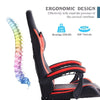 Red Executive Racing Gaming Chair PU Faux Leather Computer Desk Chair