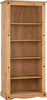 CORONA TALL BOOKCASE BOOK SHELF SHELVING BOOK RACK ORGANIZER DISTRESSED