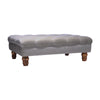 Large Footstool Velvet Chesterfield Pouffe Foot Stool Ottoman Bench Coffee Table
