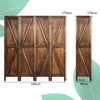 4 Panel Room Divider Wooden Screen Wall Folding Room Partition Separator Privacy