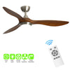 Large 52" Ceiling Fan with 3 Color Light Remote Control 6 Speed Level Reversible