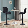 2 Pcs Bar Stools Bar Chair Breakfast Stools Kitchen Leather Adjustable Swivel