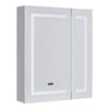 LED Bathroom Mirror Cabinet with Shaver Socket Demister Dimmable Lights Cupboard