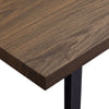 Modern Wood Dining Table Dining Room Kitchen Table 120*80*75 cm Metal Legs